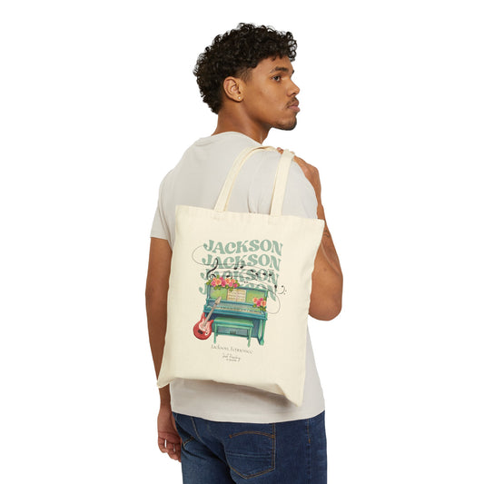 Music Scene - Cotton Canvas Tote Bag